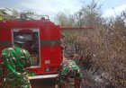 Babinsa, Pemerintah Desa, dan Destana Tangani Karhutla di Gurudug